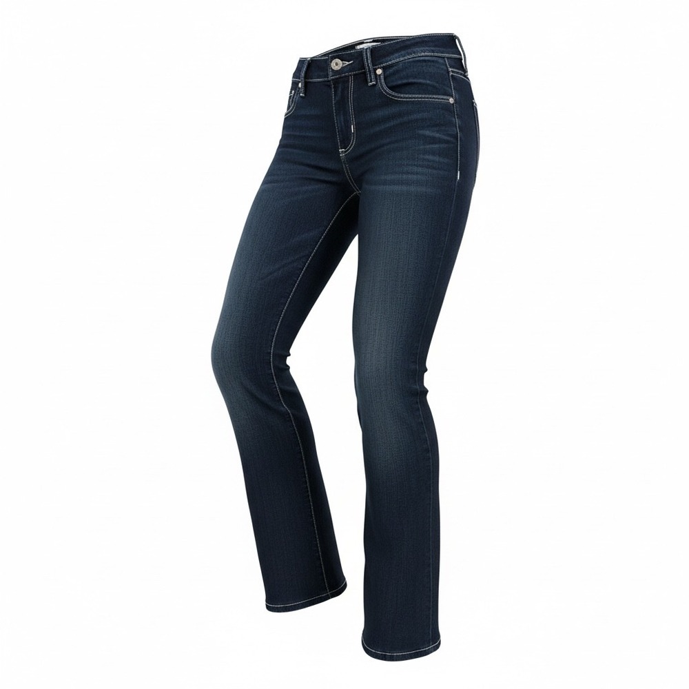 Paige Lou Lou Mid Rise Skinny Flare Jeans‎ Size 27 Dark Wash